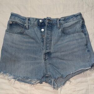 Everlane Women’s Light Blue Denim Cutoff Shorts size 28 regular